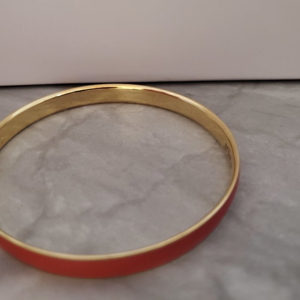 💖 Vintage Y2k 00s 2000's J. Crew Bright Red Skinny Bangle 💖 - Picture 10 of 13